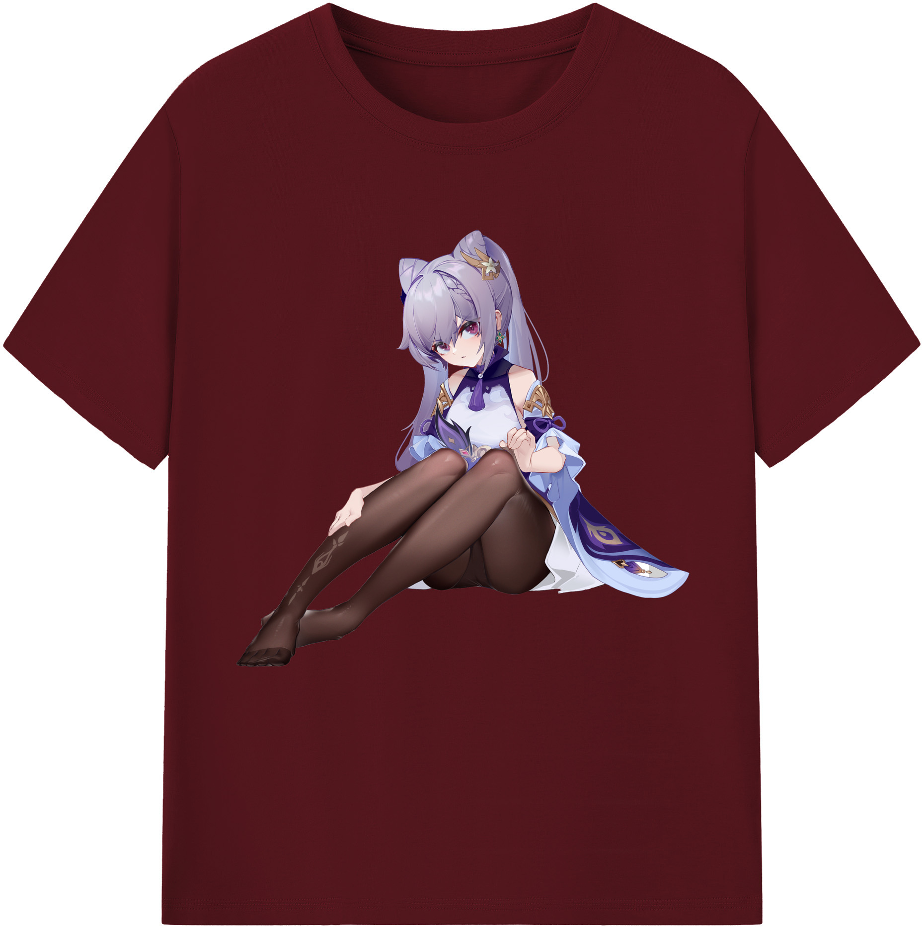げんし神 刻晴 こくせい genshin Kokusei 綿100％半袖Tシャツ（フロントプリント）